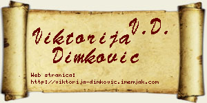 Viktorija Dimković vizit kartica